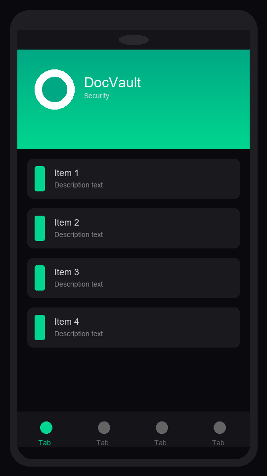 DocVault — Encrypted house documents library